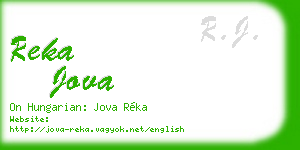 reka jova business card