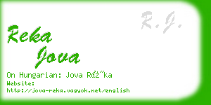 reka jova business card